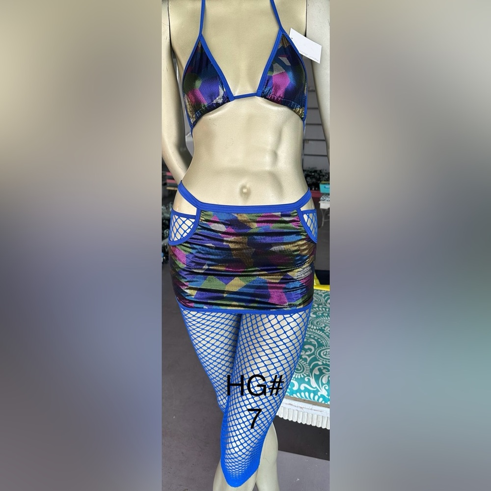 Rave Wear/ Dancewear 3pc Skirt Set - Picture 1 of 2